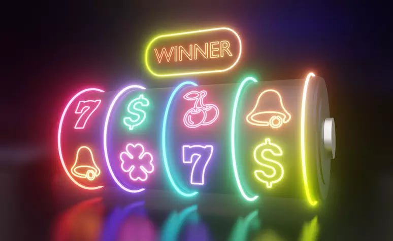 Colourful slot game reels on r live showing various themed slot titles